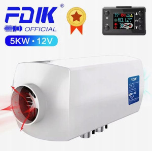 Ogrzewanie postojowe FDIK nagrzewnica 5kW LCD 12V