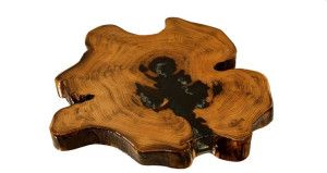 Blat żywiczny PDOB_121057_Z00 Żywica epoksydowa 52 cm x 28 cm x 5 cm Drewno