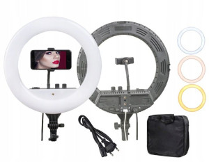 Lampa Pierścieniowa Ring 38w Led Zmiana Barwy Mocy