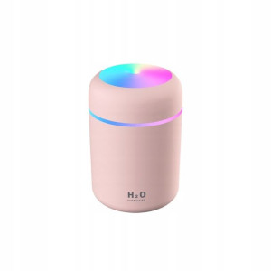 Nawilżacz powietrza - dyfuzor do olejków - USB różowy (2 W)