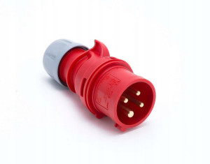 Wtyczka przenośna 16A 4P 400V czerwona IP44 014-6