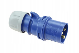 Wtyczka przenośna16A 3P 230V niebieska IP44 013-6