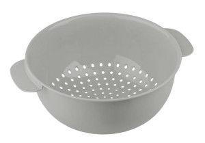 Cedzak durszlak uszami MOLLY 23,5 cm szary odcedzania płukania makaronu