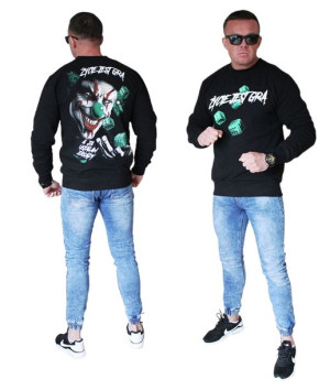 Bluza Męska Klaun Życie jest grą a ja ustalam zasady jak Pit Bull rozmiar M