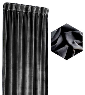 Zasłona Gotowa 140x270 Welurowa Velvet Na Taśmie