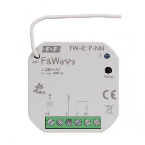 Radiowy pojedyńczy przekaźnik wielofunkcyjny F&Wave FW-R1P-NN