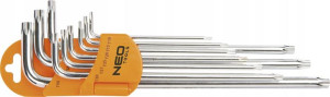 Klucze Torx T10-T50, zestaw 9 szt. NEO 09-516