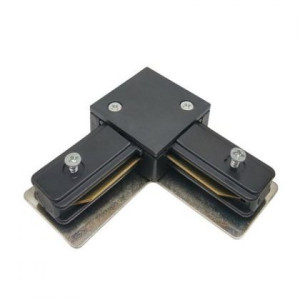 Łącznik kątowy do szyny SEVA L Connector Black, czarny EDO