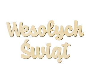 Napis Wesołych Świąt Ozdoba Świąteczna Wigilia