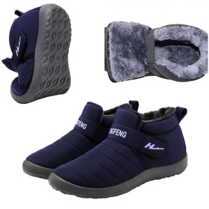 Buty Na Śnieg Zimowe Ocieplane Granat Unisex 42