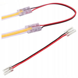 ZŁĄCZKA DO TAŚM LED COB 8mm dwustronna ZATRZASKOWA