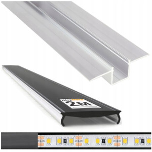 Profil aluminiowy LED do plyt gipsowych +czarny 2m