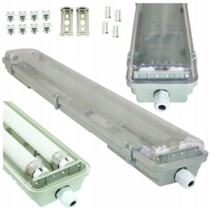 Oprawa hermetyczna LED 2x60cm do garażu warsztatu