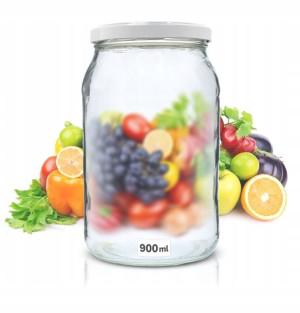 64x Słoiki Szklany Uniwersalny 900ml + Zakrętka