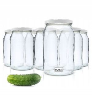 8x Słoik Szklany 900ml Słoiki Na Przetwory Miód