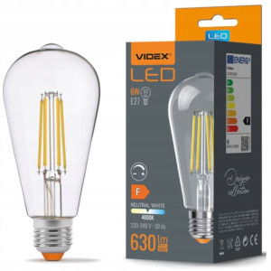 Żarówka Led E27 Filament 6W ST64 Ściemnialna NW