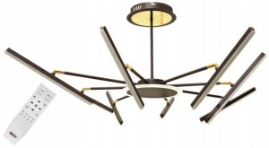 Lampa LED sufitowa żyrandol plafon 38W + PILOT