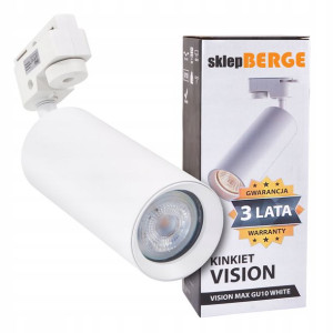 Reflektor lampa GU10 1C biały track light szyna