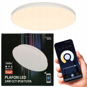 Plafon LED Lampa Smart 24W 1600lm CCT TUYA IP20