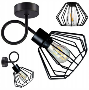 Lampa Wisząca Sufitowa Zawijana Loft 1xe27 Brylant