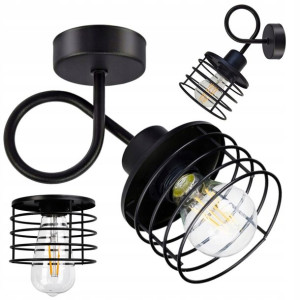 Lampa Wisząca Sufitowa Zawijana Loft Sprężyna