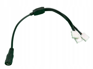 Gniazdo złączka DC 2,1mm + 3x spinka do taśmy 10mm