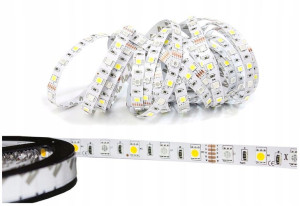 Taśma LED SMD 5050 RGBW 5m IP20 12V + ciepła