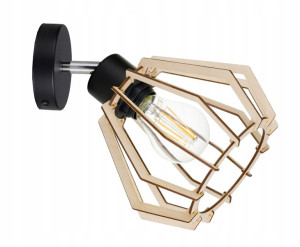 Lampa Wisząca Sufitowa Kinkiet Drewniany Diament
