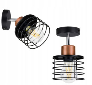 Lampa Wisząca Sufitowa Kinkiet Sprężyna Led 1xe27