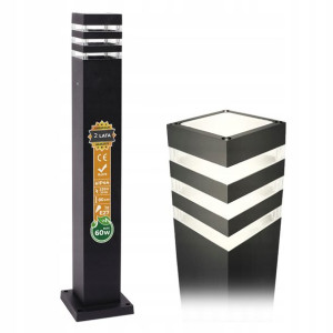 Lampa ogrodowa słupek stojąca zewnętrzna 80cm