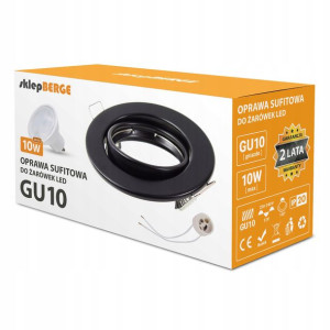 Oprawa halogenowa LED ruchoma + żarówka GU10 5W