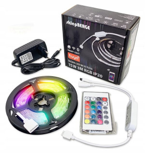 Taśma LED RGB Z PILOTEM WiFi Bluetooth TUYA 3m 15W