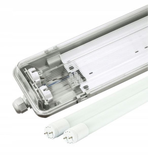 4x Oprawa Hermetyczna 120cm ver3 + świetlówki LED