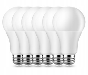 zestaw 6x Żarówka LED E27 10W barwa neutralna