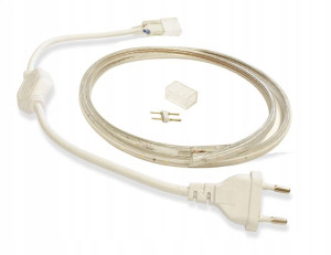 ZESTAW Taśma LED 230V 6W + kabel zaślepka zimna