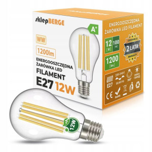 Żarówka LED E27 12W filament edison retro ozdobna
