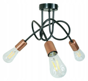 Lampa Sufitowa Żyrandol Led do Kuchni 3X LOFT E27