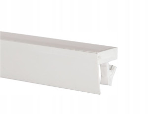 Szyna sufitowa PCV jednotorowa 400cm z OSŁONĄ