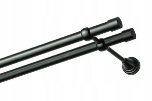 Karnisz metalowy SOL podwójny fi 19 mm 320 cm