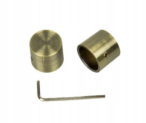 Zakończenie karnisza fi 19mm Luna (komplet 2szt.)