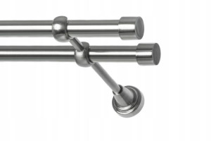 Karnisz metalowy SOL podwójny fi 19 mm 400 cm
