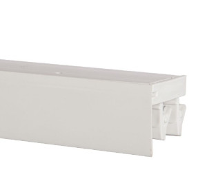 Szyna sufitowa PCV dwutorowa 220cm z OSŁONĄ