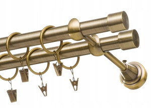 Karnisz BASIC Karnisze METAL Podwójny 360cm
