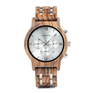 Drewniany Zegarek Bobo Bird P19-2 Męski Bobobird