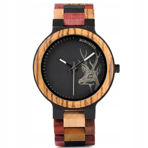 Zegarek drewniany BOBO BIRD P14-2