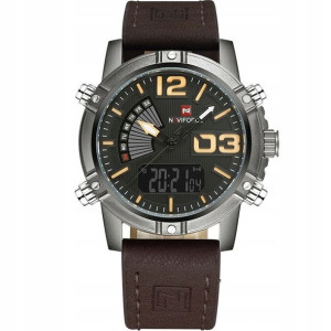 Sportowy Męski Zegarek Naviforce Skóra Elegancki