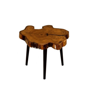 Stół żywiczny PDOS_121642_Z06 Żywica epoksydowa 59 x 36 x 6 cm Nogi 45 cm