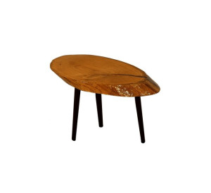 Stół żywiczny PDOS_120449_Z06 Żywica epoksydowa 68 x 38 x 5 cm Nogi 45 cm