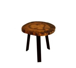 Stół żywiczny PDOS_122210_Z02 Żywica epoksydowa 56 x 51 x 4,5 cm Nogi 40 cm