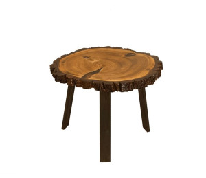 Stół żywiczny PDOS_130528_Z03 Żywica epoksydowa 70 x 58 x 5 cm Nogi 50 cm